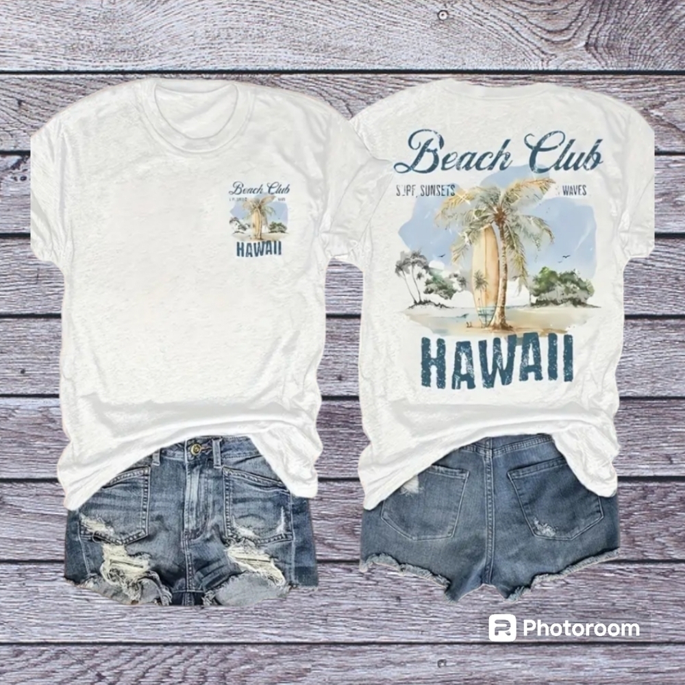 Restocked 🔥 Nwt Casual Hawaiian Relaxed Top Shirt Sz XL